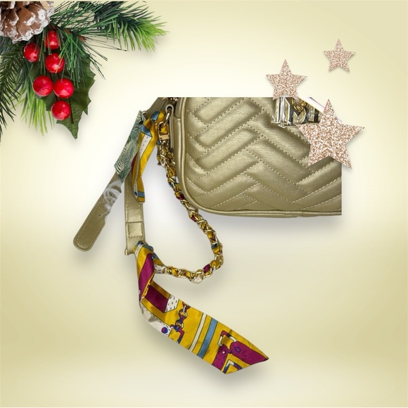 Badgley Mischka Crossbody w/ Bag Scarf & Charm - Picture 2 of 9